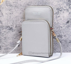 Bolso Billetera Porta Celular con Visor