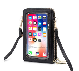 Bolso Billetera Porta Celular con Visor