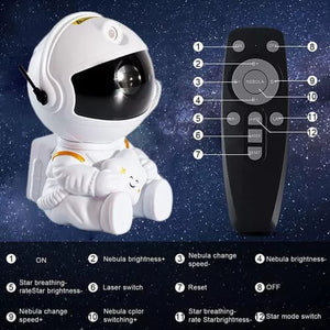 Proyector de estrellas estilo astronáuta